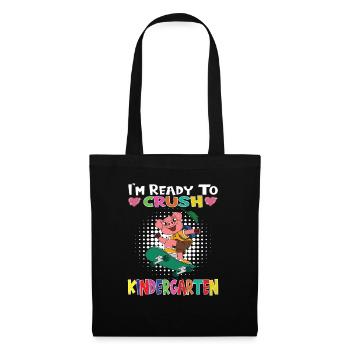 I'm Ready To Crush Kindergarten Skateboarding Pig - Tote Bag - black - Front