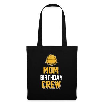 Maman De L’Équipe D’Anniversaire - Construction d’anniversaire - Sac en tissu - noir - Devant
