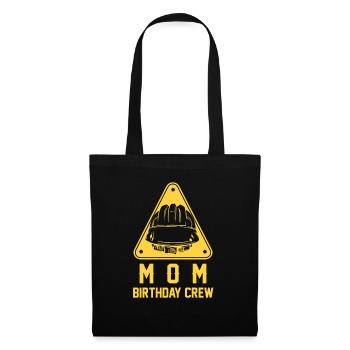 Maman De L’Équipe D’Anniversaire - Construction d’anniversaire - Sac en tissu - noir - Devant