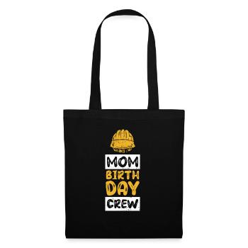 Maman De L’Équipe D’Anniversaire - Construction d’anniversaire - Sac en tissu - noir - Devant