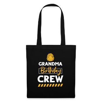 Grandma of the birthday team - Birthday building - Tote Bag - black - Front