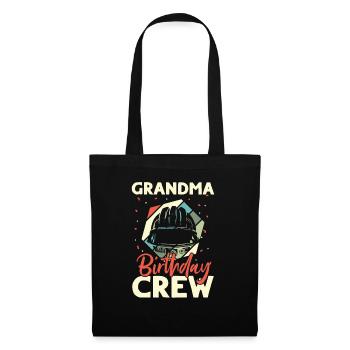 Grandma of the birthday team - Birthday building - Tote Bag - black - Front