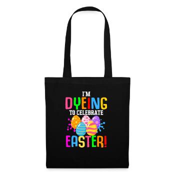 Easter Colorful Egg Dye Rabbit Egg Hunt - Tote Bag - black - Front