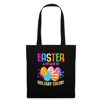 Easter Colorful Egg Dye Rabbit Egg Hunt - Tote Bag - black - Front