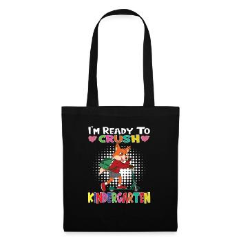 I'm Ready To Crush Kindergarten Fox With Scooter - Tote Bag - black - Front