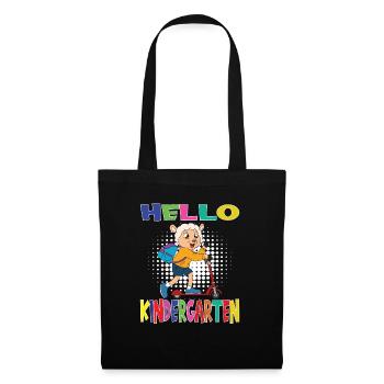 Hello Kindergarten Sheep With Scooter - Tote Bag - black - Front