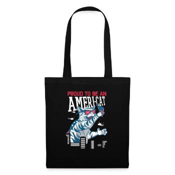 Proud To Be An Ameri-cat America 4th Of July - Tote Bag - black - Front