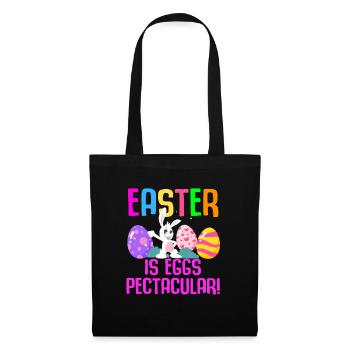 Easter Rabbit Easter Flowers Eggs - Tote Bag - black - Front
