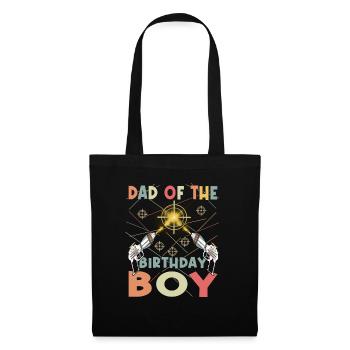 Cool Laser Tag Papa Party Anniversaire Enfant - Sac en tissu - noir - Devant