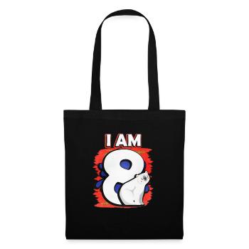 I'm 8 Polar Bear - Tote Bag - black - Front