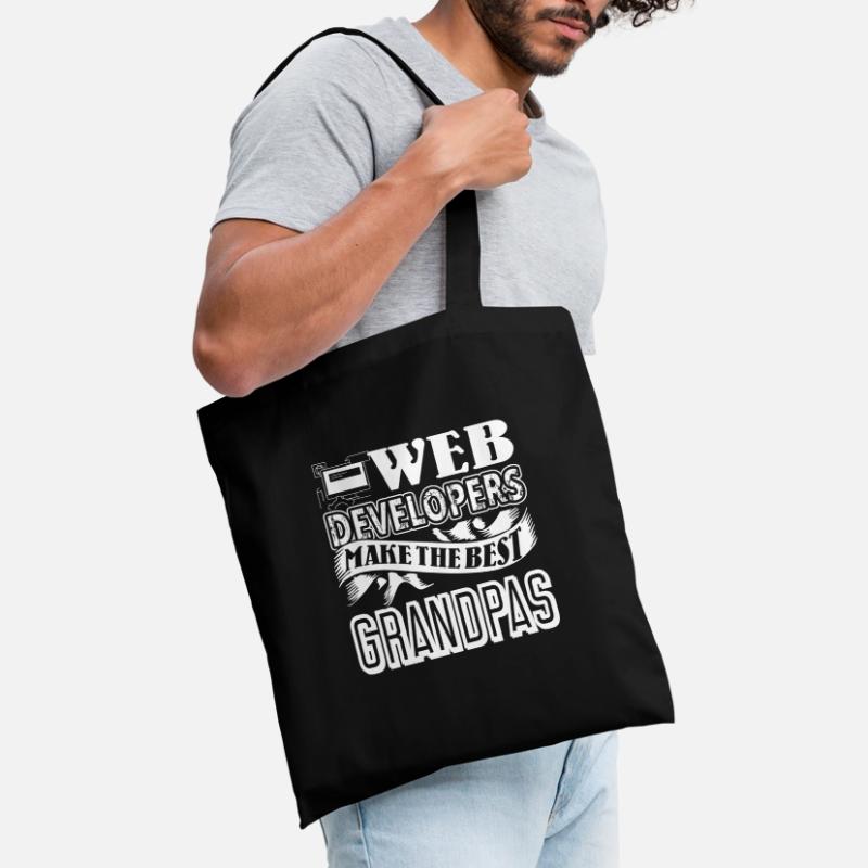 Web Developer Web Developers Best Grandpas Tote Bag