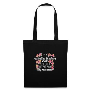 Maman berger australien - Sac en tissu - noir - Devant