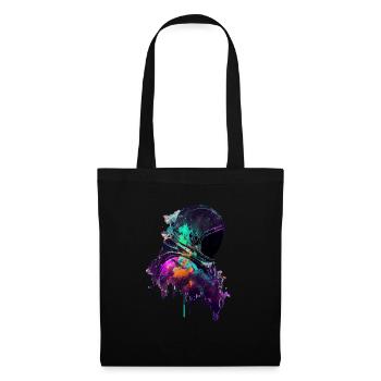 Outer Space Drippin Paint Art Fun Spaceman - Tote Bag - black - Front