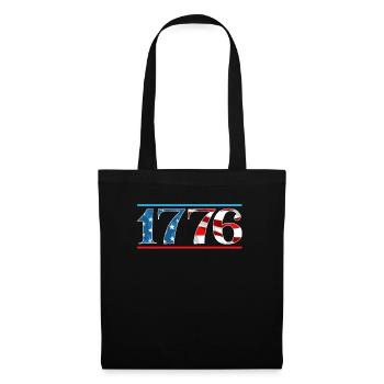 Amérique patriotique États-Unis Drapeau 4 juillet Américain - Sac en tissu - noir - Devant