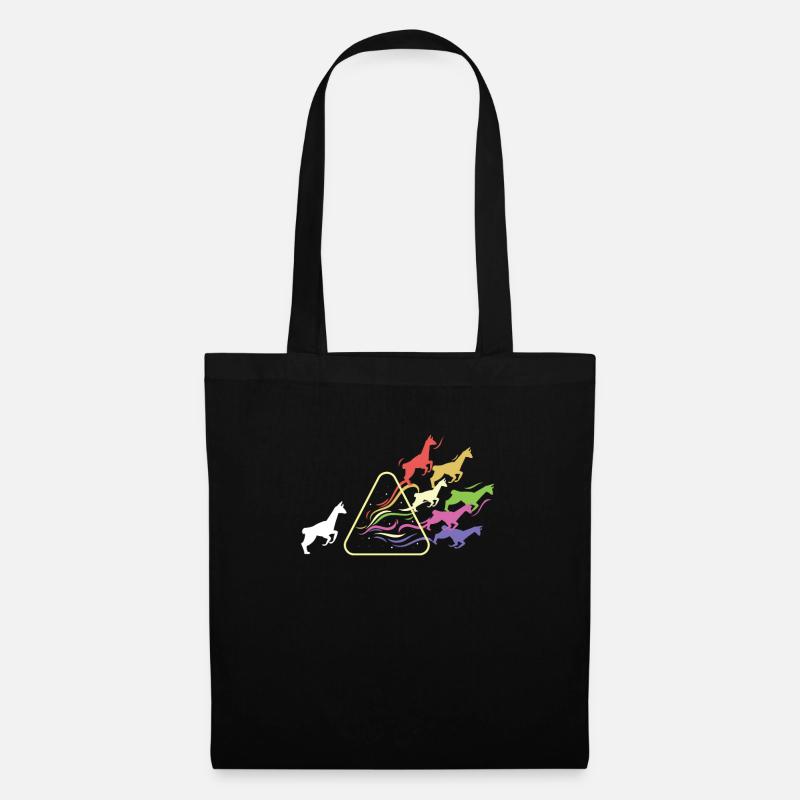 Lama Prism Rainbow Light Funny Physics - Tote Bag - black