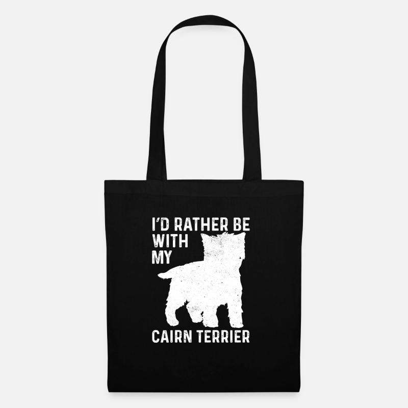 Cairn Terrier Hund - Stoffbeutel - Schwarz