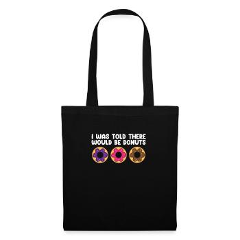 Donuts Food Lover Donut Saying Funny Donuts - Sac en tissu - noir - Devant
