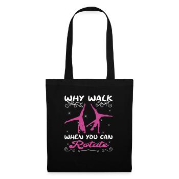 Cool Gymnast Gymnastics Carrwheel - Tote Bag - black - Front