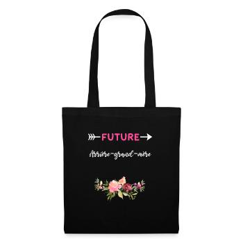 annonce grossesse cadeau future arrière-grand-mère - Sac en tissu - noir - Devant