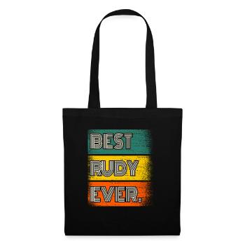 Rudy Name Gift Quote Funny - Tote Bag - black - Front