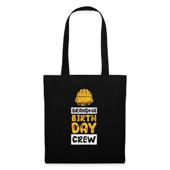 Grandma of the birthday team - Birthday building - Tote Bag - black - Front