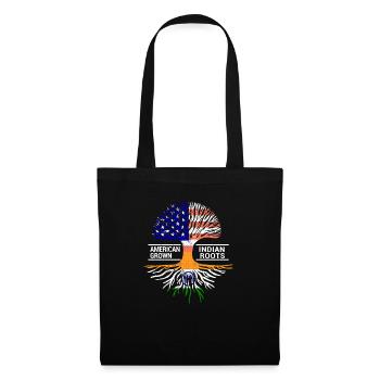 American flag Indian India roots Punjab - Tote Bag - black - Front