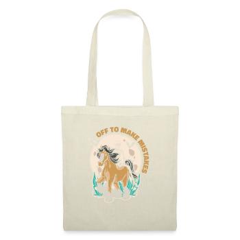Skeleton Riding Horse Error Riding - Sac en tissu - nature - Devant