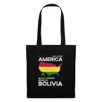 Nés : Boliviens, Bolivie, Américains, États-Unis - Sac en tissu - noir - Devant