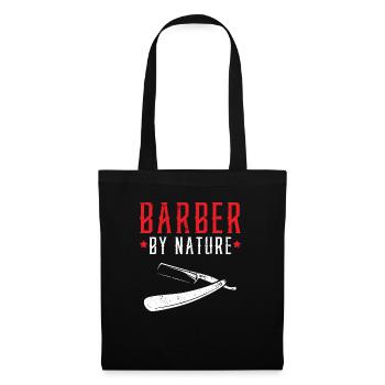 Barbier By Nature Coupe de cheveux Barbershop Coiffeur - Sac en tissu - noir - Devant