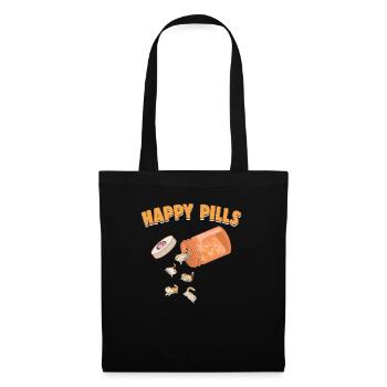 Happy Pills Exotic Shorthair Cat Funny Kitten Love - Sac en tissu - noir - Devant