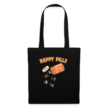 Happy Pills Maine Coon Cat Funny Kitten Lover - Tote Bag - black - Front