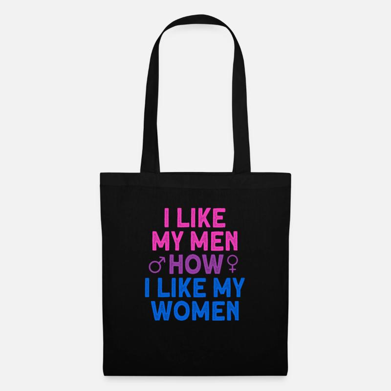 Bisexual Proud Stolz Geschenk - Stoffbeutel - Schwarz