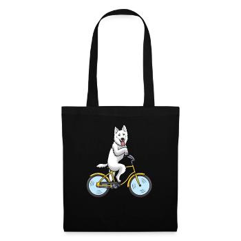 Berger Blanc Suisse Dog Swiss Shepherd with - Tote Bag - black - Front