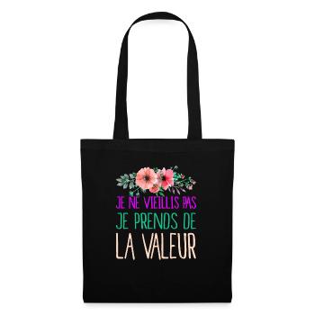célébrer l'âge et la sagesse femmes, filles - Sac en tissu - noir - Devant