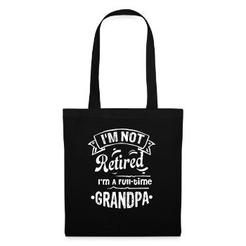 Father's Day Proud To Be A Full Time Grandpa - Tote Bag - black - Front