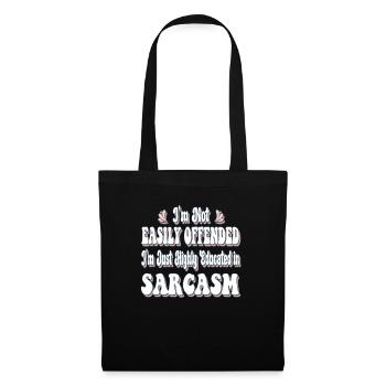 Je ne suis pas facilement offensé Je suis juste très instruit i - Sac en tissu - noir - Devant