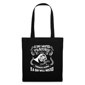 French Horn A Day Playing French Horn - Tote Bag - black - Front
