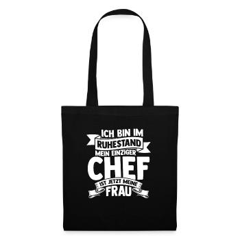 Lieblings Opa Ruhestand Rente Opa Spruch Beste Gra - Stoffbeutel - Schwarz - Vorne
