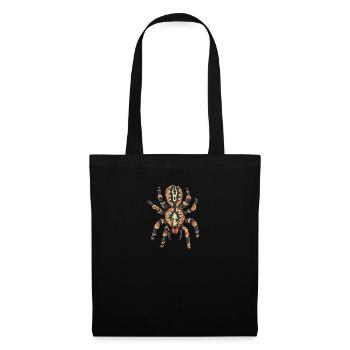 Tarentule I Tarantula Terrarium motif pour - Sac en tissu - noir - Devant