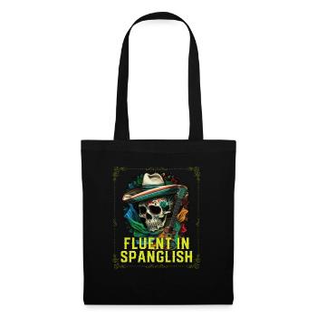 Parle couramment le spanglish USA Amérique Mexique Américain - Sac en tissu - noir - Devant