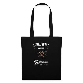 Vogelspinne I Tarantula Terrarium Motiv für - Stoffbeutel - Schwarz - Vorne
