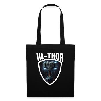 Papa Vathor Va Thor Vatertag Vatertagsgeschenk - Stoffbeutel - Schwarz - Vorne