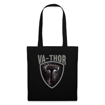 Papa Vathor Va Thor Vatertag Vatertagsgeschenk - Stoffbeutel - Schwarz - Vorne