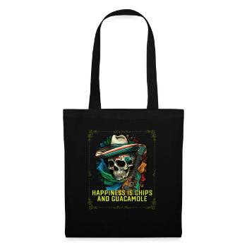 Happiness Is Chips and Guacamole Lover Avocado - Tote Bag - black - Front