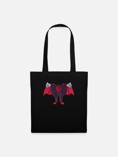 Vampir-Kostüm - Stoffbeutel - Schwarz