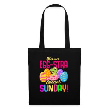 Easter T-rex Dinosaur Rabbit Easter Holiday - Tote Bag - black - Front