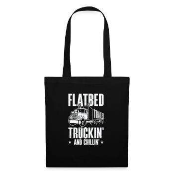 Chauffeur de camion à plate-forme Chauffeur de camion - Sac en tissu - noir - Devant