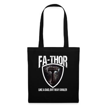 Papa Vathor Va Thor Vatertag Vatertagsgeschenk - Stoffbeutel - Schwarz - Vorne