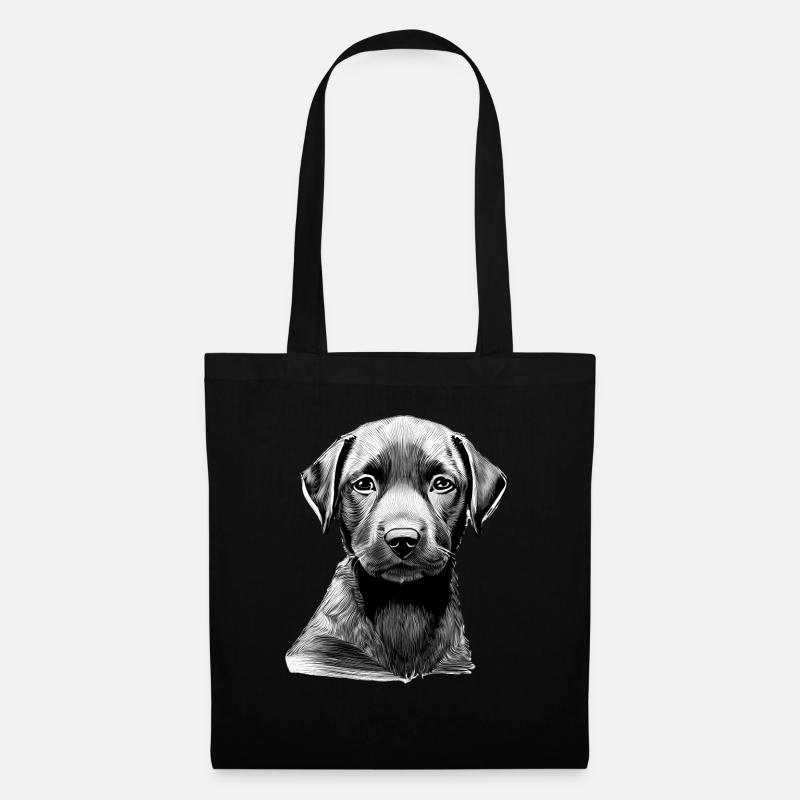 Hund Labrador Haustier Hundehalter Geschenk Hunde - Stoffbeutel - Schwarz