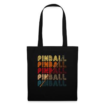 Pub Sports Pinball Machine - Retro Pinball Game - Tote Bag - black - Front
